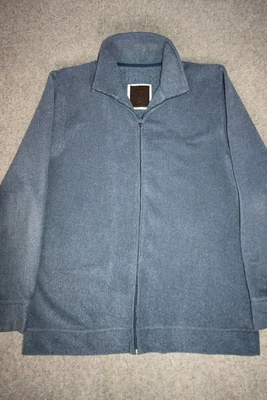 £3.50 • Buy Men's Size M Blue Ribbed Zip-up Cardigan By Easy