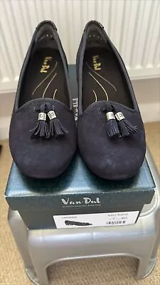 Van-Dal Navy Blue Suede Shoe UK 7 EU41 (Ref I) Good Con VAN30504 Heel 1 1/4  • £14.99