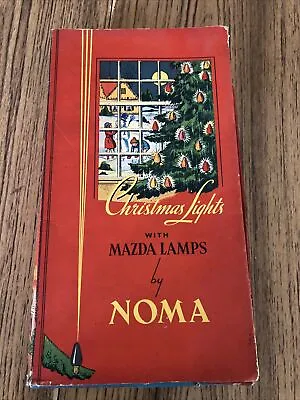 Vintage Mazda Christmas Lights Mazda Lamps By NOMA Christmas Tree Frosty Santa • $15.99