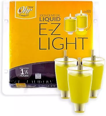 44 Kosher Olive Oil Hanukkah Candles In Fireproof Cups Natural Colour • £25