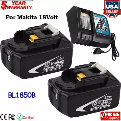  18 Volt LITHIUM Battery Or Charger Replacement For Makita  BL1830 BL1850 BL1860 • $43