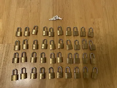 Lot Of 58 Used Master Luggage Locks W/ 3 Keys Free Ground Shipping .42 Each • $24