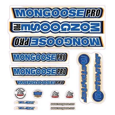 Mongoose - 2000 Motivator For Yellow Frame - Decal Set - Old School Bmx • $88