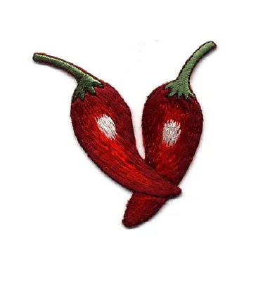 Chili Pepper - Peppers - Southwest - Mexican Food - Embroidered Iron On Patch • $3.59