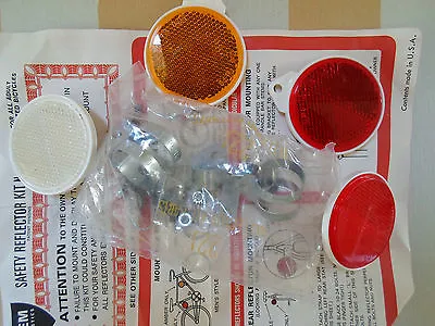 Vintage Nos  For Schwinnraleighmercier Bicycle  Reflector Kit Made In Usa • $16