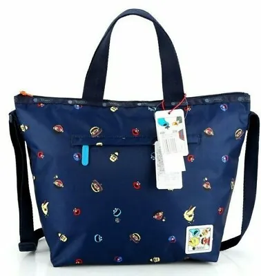 SESAME STREET × LeSportsac G748 Elmo Deluxe Easy Carry Shoulder Tote Bag Purse • $56.99