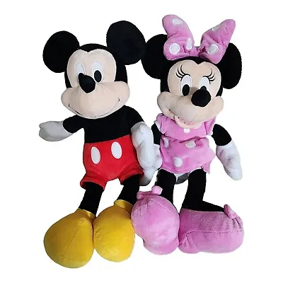 Disney Mickey And Minnie Mouse Plush Stuffed Animal 17-18”  • $7.75