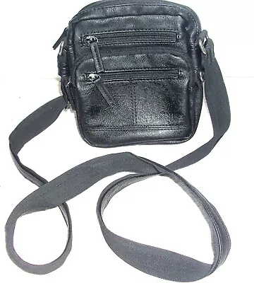 Matties Faux Leather Cross Over Bag With 4 External + 1 Internal Zipped Pockets • £8