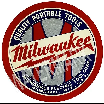 Milwaukee Tools Logo High Quality Metal Fridge Magnet 4x4 9305 • $8.95