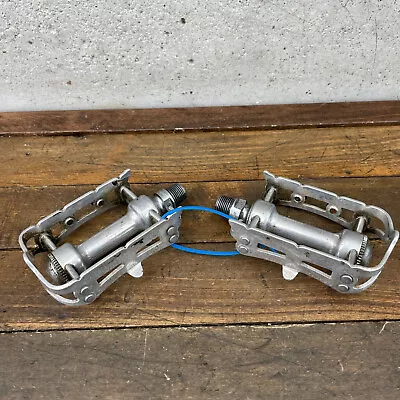 Vintage Campagnolo Pedals Gran Sport Grand  Quill Campy GS Eroica 9/16 In A3 • $79.99