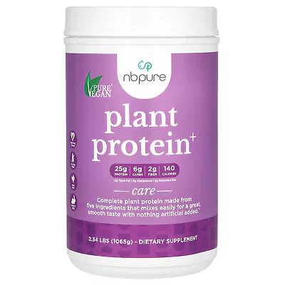 Pure Vegan Pea Protein Vanilla 2 34 Lbs 1065 G All-Natural Dairy-Free • $37.32