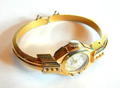 Vintage RARE Ladies Mortima 17 Jewels Antimagnetic Gold Wrist Watch Swiss Case • $39.99