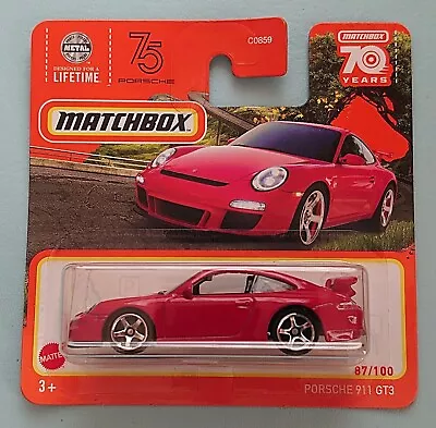Matchbox Porsche 911 GT3. New Collectable Toy Model Car. MBX Highway. • £4.49