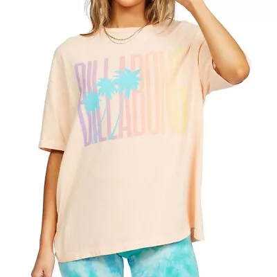 Billabong NWT Women's Peach Local Favorite T Shirt Size M • $14.99