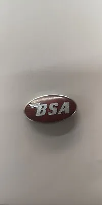 £19.99 • Buy BSA Red Oval Shaped Motorcycle Badge Vintage Vehicle Badge VGC