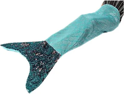 Mermaid Tail Snuggle Blue & Silver Sequin Design Blanket • £8