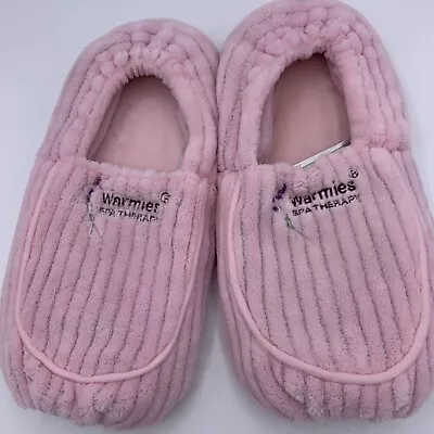 Warmies Spa Therapy Bootie Slippers Warm In Microwave Lavender Infused • $23