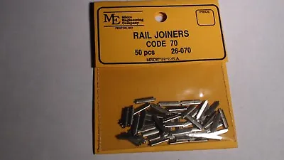 Micro Engineering #26-070 Rail Joiners Ho Code 70 - 50 Pcs Bigdiscounttrains • $12.39