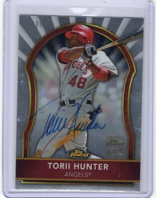 2023 Topps Finest (2011) Torii Hunter Originals Buyback Auto On Card #d /20 • $14