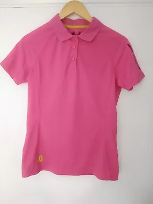 Musto Evolution Polo Shirt Size 10 UPF 40 Bright Pink  • £16