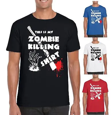 This Is My Zombie Killing T Shirt Mens Funny T Shirts Sizes S To 5XL • £9.99