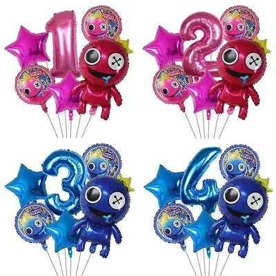 Rainbow Friends  Age Number Star Birthday Party Foil Balloons Decorations • £9.99