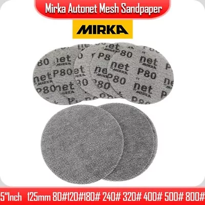 MIRKA Sanding Discs Mesh Sandpaper 5  Free Sanding Discs Net Anti-blocking（10pc） • $25