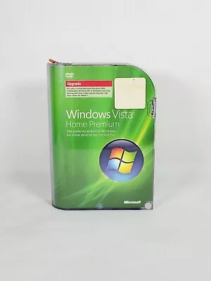 Microsoft Windows Vista Home Premium Upgrade DVD Software With Key 32 Bit • $18.93