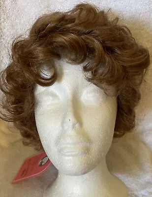 Vintage Eva Gabor Women 100% Kanekalon Fiber Curly Short Hair Wig In Box Auburn • $16.95
