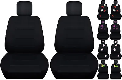 $94.99 • Buy Front Car Seat Covers Black W/daisy&ladybug,butterfly,hibiscus..fits VW Beetle