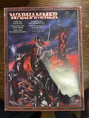 Warhammer Fantasy Battalion Dark Eleves + Army Book Codex • £225