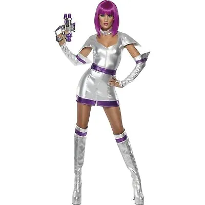 £49.49 • Buy Smiffys Fever Space Cadet Adults Ladies Fancy Dress Costume New