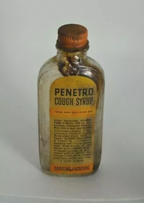 Vintage Penetro Cough Syrup Bottle  • $9.99