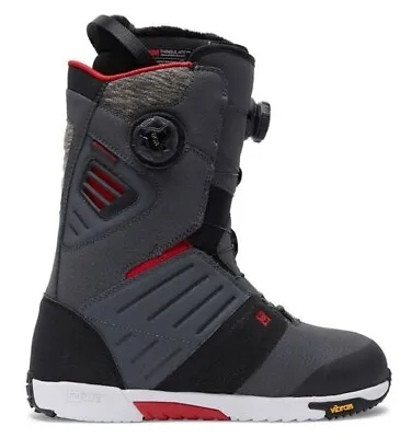 $400 MSRP DC Judge Dual Boa Snowboard Boots M7  Grey/Blak/Red • $199