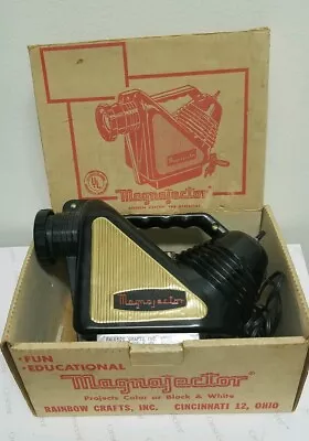 MAGNAJECTOR  Rainbow Crafts Inc CIOHIO Model #MJ100 Vintage Projector TESTED ! • $24.98