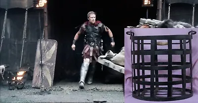 Roman Legionary Camp Iron Fire Pit Box Movie Prop Torch Celtic Viking Medieval • $129