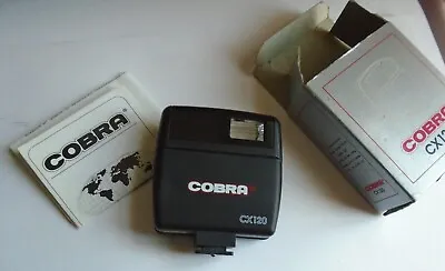 Old COBRA CX 120 Camera Flash - With Box & Instructions • £6