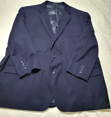 JOSEPH & FEISS Men's Wool Blazer Jacket Sport Suit Coat Big & Tall 56 R 2 Button • $59