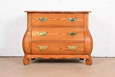 Baker Furniture French Provincial Louis XV Oak Bombay Chest Newly Refinished • $2290