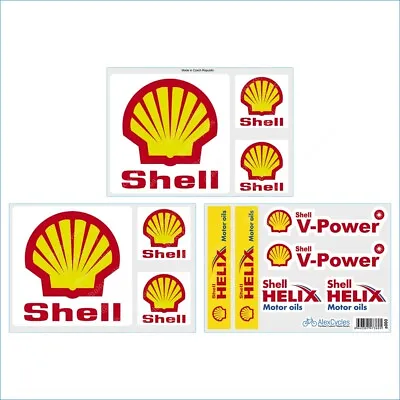Shell Sponsor Helix V-Power Ferrari Motor Oil High Quality Decals Stickers Kit • $12.90