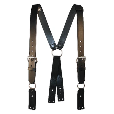 $83.72 • Buy Boston Leather 9175R-1 Firefighter's Leather Suspenders Reflective Tape