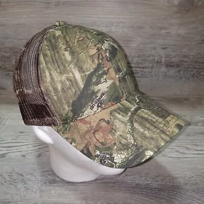 New Mossy Oak Camo Blank Hat Mens O/S Snapback Signatures Mesh Hunting Cap • $8.44