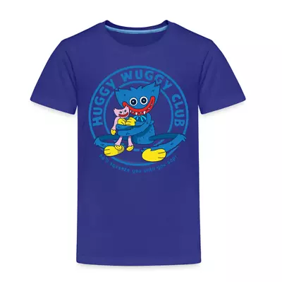 Official Poppy Playtime Huggy Wuggy Club T-Shirt Small Royal Blue • £13.50