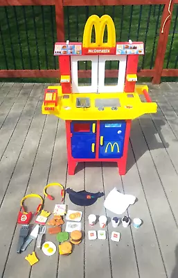 Vintage 2002 McDonald's Drive Thru Playset Restaurant With Sounds Works Food • $299.99