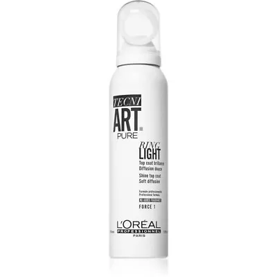 L'Oreal Tecni Art Pure Ring Light Shine Top Coat 150ml Force 1 - FREE P&P • £17.75