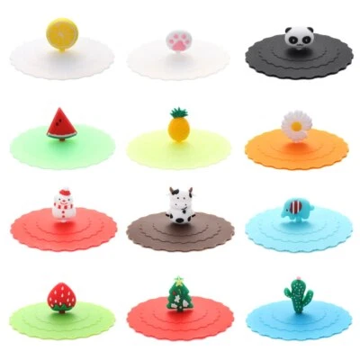 $0.99 • Buy 1pcs Silicone Antidust Cup Seals For Glass Mugs Reusable Cup Cover Leakproof Lid