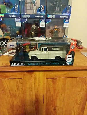 Jada Toys Hollywood Rides: Frankenstein & 1957 Chevy Suburban 1/24 Scale • $0.99