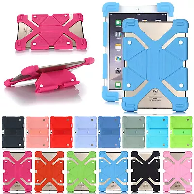 Universal Shockproof Silicone Stand Cover Case For 7-12 Inch Android Tablet PC • $11.49