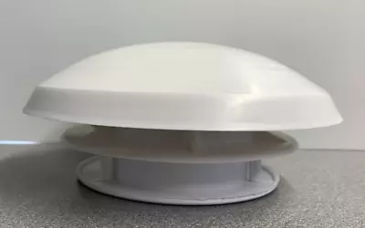 £11.95 • Buy White Plastic Circular Mushroom Roof Vent Round - Caravan Motorhome Camper CRV2