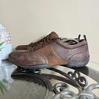 BORN Bolt Brown Leather Lace Up Casual Oxford Shoes Mens Size 11 GUC • $33.95